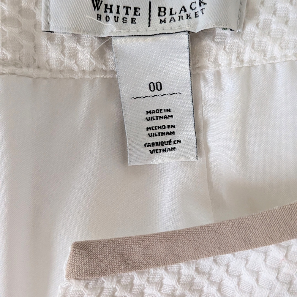 White House Black Market Cream Sheath Midi Dress - Picture 4 of 5